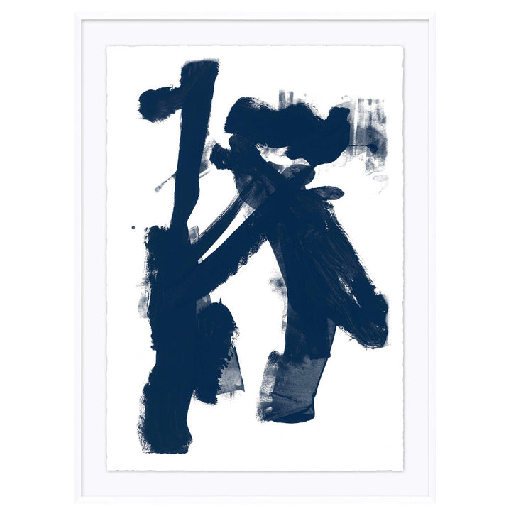 Mod 6 QR-18178.INDIGO6.0 by CuratedKravet CuratedKravet Minimalist abstract paintings in indigo blue. Reproduced on premium Giclee archival watercolor paper to bring out the monochromatic shades of blue in each piece. Made to order in the USA. United States </p><p>Dimensions: Length 28, Height 38, Width 1 - Fabric Carolina -