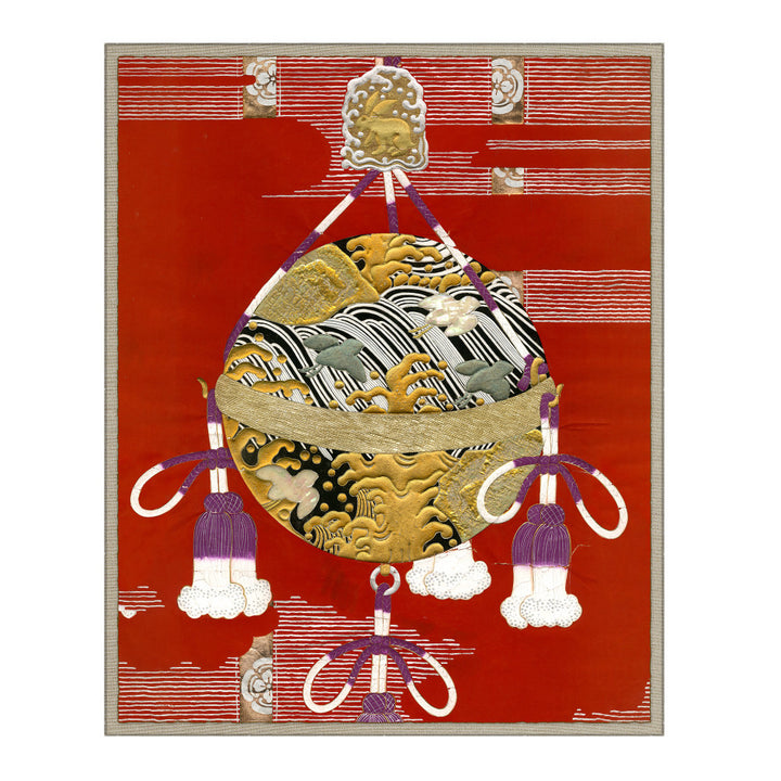Festival Balloon QR-18281.FESTIVAL.0 by CuratedKravet CuratedKravet Limited edition print of an antique Japanese textile document from a collection housed in Kravet's vast archives in Bethpage New York. Each piece comes with a certificate of authenticity. Made to order in the USA. United States Wipe with a damp cloth. * Do not use stringent cleaning solutions on acrylic* </p><p>Dimensions: Length 42, Height 52, Width 1.75 Acrylic - 100% - Fabric Carolina -