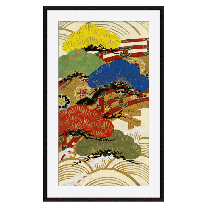Color Bonsai Ii QR-18288.BONSAIII.0 by CuratedKravet CuratedKravet Limited edition print of an antique Japanese textile document from a collection housed in Kravet's vast archives in Bethpage, New York. Each piece comes with a certificate of authenticity. Made to order in the USA. United States Wipe with a damp cloth. </p><p>Dimensions: Length 30.75, Height 49.75, Width 1 - Fabric Carolina -
