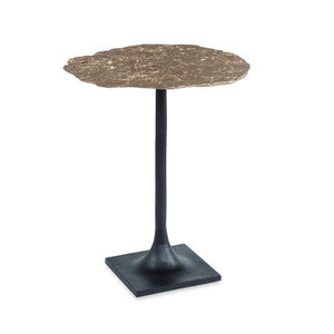 Rawlins Side Table QR-20469.ANTBRASS.0 by CuratedKravet