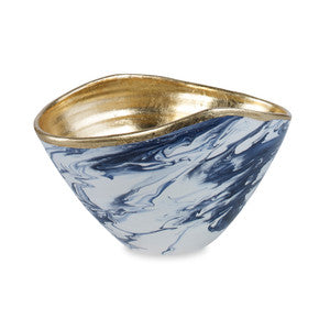 Lucca Bowl QR-20521.NAVYGOLD.0 by CuratedKravet