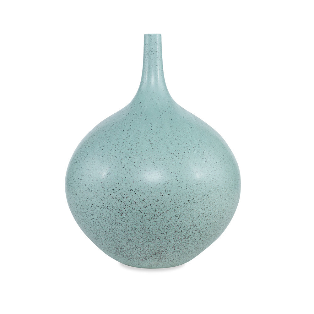 Rory Vase QR-20701.GRNREACTV.0 by CuratedKravet CuratedKravet An oversized earthenware ceramic vase featuring a unique reactive glaze. Due to the handmade nature of this product, glaze variation is to be expected. Portugal </p><p>Dimensions: Length 15, Height 19.25, Width 15 Ceramic - 100% - Fabric Carolina -