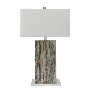 Khan Table Lamp QR-20836.SLVRSTN.0 by CuratedKravet