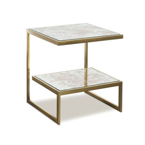 Waylan Side Table QR-20962.BRASS.0 by CuratedKravet
