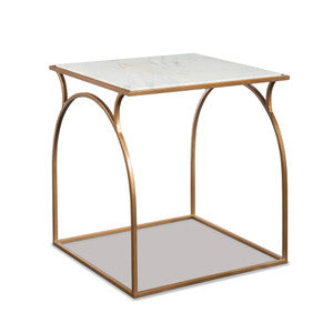 Cecilia Side Table QR-20966.WHTGOLD.0 by CuratedKravet