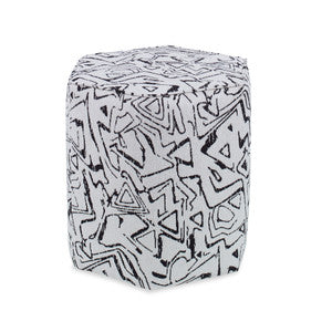 Sorel Ottoman, Black QR-21007.BLACKNAT.0 by CuratedKravet