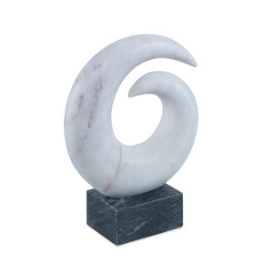 Blaise Sculpture, White QR-21081.WHITEBLACK.0 by CuratedKravet