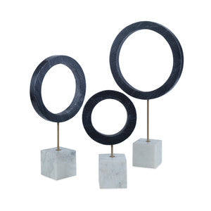 Vance Sculpture Black, Set Of 3 QR-21083.BLACK.0 by CuratedKravet