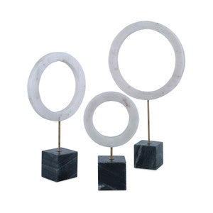 Vance Sculpture White, Set Of 3 QR-21083.WHITE.0 by CuratedKravet