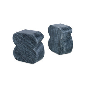 Jordy Bookends, Black QR-21084.BLACK.0 by CuratedKravet