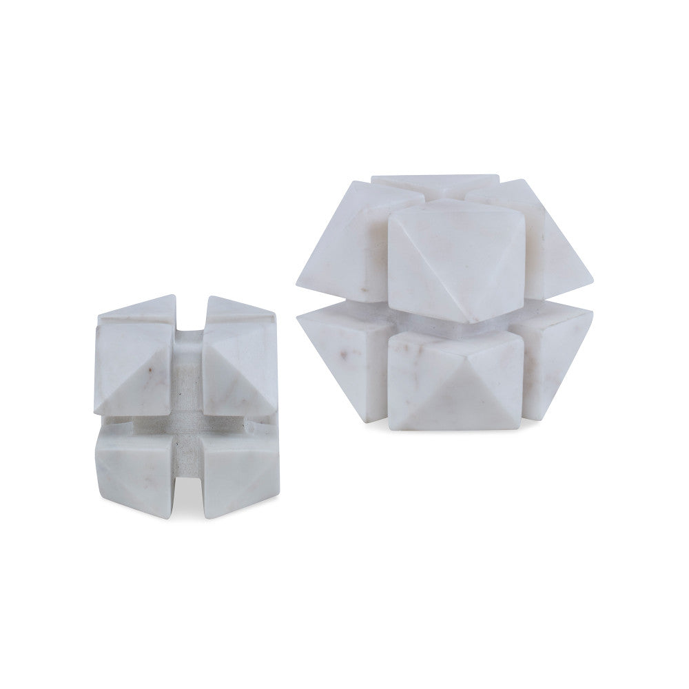 Gordon Bookends QR-21085.WHITE.0 by CuratedKravet CuratedKravet A set of 2 white marble bookends. Due to the natural material, variation is to be expected. India </p><p>Dimensions: Length , Height , Width Marble - 100% - Fabric Carolina -