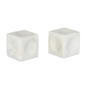 Baylor Bookends, White QR-21088.WHITE.0 by CuratedKravet