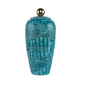 Rosa Large Urn QR-21112.TURQGOLD.0 by CuratedKravet