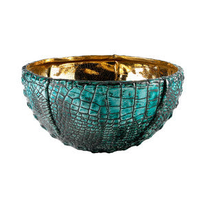 Rosa Bowl QR-21117.TURQGOLD.0 by CuratedKravet