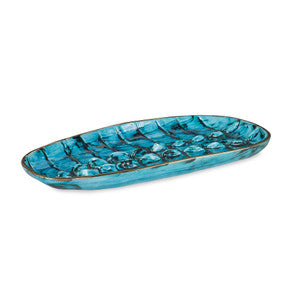 Rosa Tray QR-21126.TURQGOLD.0 by CuratedKravet