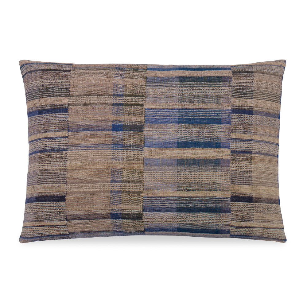 Skye Pillow QR-21310.NTRLBLU.0 by CuratedKravet CuratedKravet Measures 22"H X 15"L. A decorative accent pillow made of wool and silk, woven in India. Includes a 95/5 feather/down insert. India </p><p>Dimensions: Length 22, Height 15, Width Silk - 50%, Wool - 50% - Fabric Carolina -