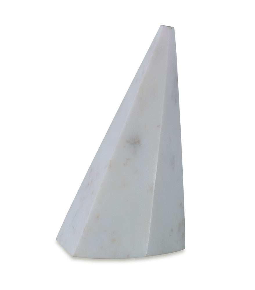 Valais Sculpture QR-21496.WHITE.0 by CuratedKravet CuratedKravet A solid white marble objet. Due to the natural material, variation in color and veining is to be expected. No two pieces will be exactly the same. India DUST LIGHTLY WITH A SOFT, DRY CLOTH. </p><p>Dimensions: Length 6, Height 10, Width 6 Marble - 100% - Fabric Carolina -