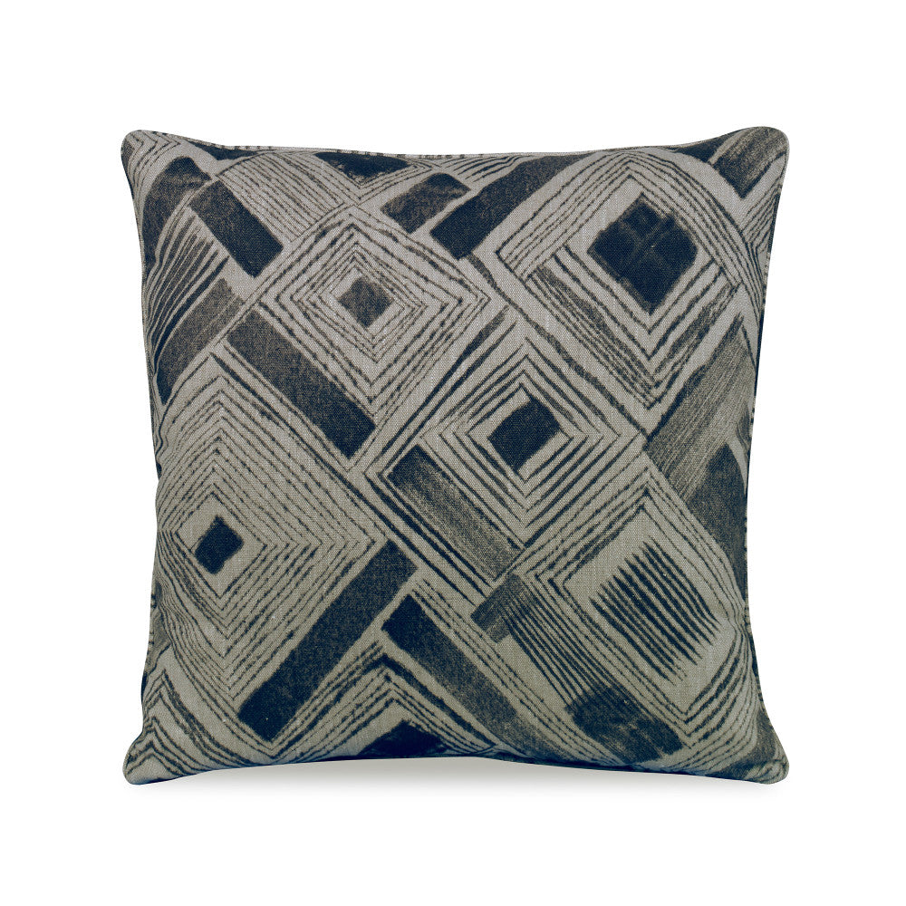 Ravine Pillow QR-21551.INDIGO.0 by CuratedKravet CuratedKravet Measures 20"H X 20"L. A decorative accent pillow in Lee Jofa ED75030.1, detailed with a small self welt. Sewn and finished in the USA. Features an invisible zipper. Includes a 95/5 feather/down insert. United States DRY CLEAN ONLY. </p><p>Dimensions: Length 20, Height 20, Width - Fabric Carolina -