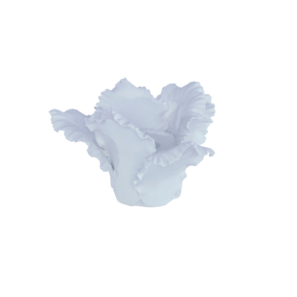Pai Candleholder QR-21644.WHITE.0 by CuratedKravet CuratedKravet A hand finished porcelain candleholder. Thailand DUST LIGHTLY WITH A SOFT, DRY CLOTH. </p><p>Dimensions: Length 7, Height 6.25, Width 7 Porcelain - 100% - Fabric Carolina -