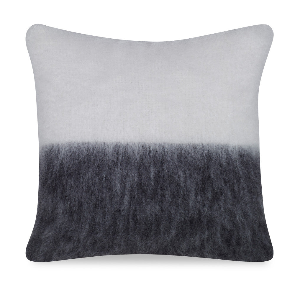Melanie Mohair Pillow QR-21701.IVRYBLK.0 by CuratedKravet CuratedKravet Measures 20"H X 20"L. A decorative accent pillow made of mohair and wool. Features an invisible zipper. Includes a 95/5 feather/down insert. Spain DRY CLEAN ONLY. </p><p>Dimensions: Length 20, Height 20, Width Mohair - 73%, Wool - 27% - Fabric Carolina -
