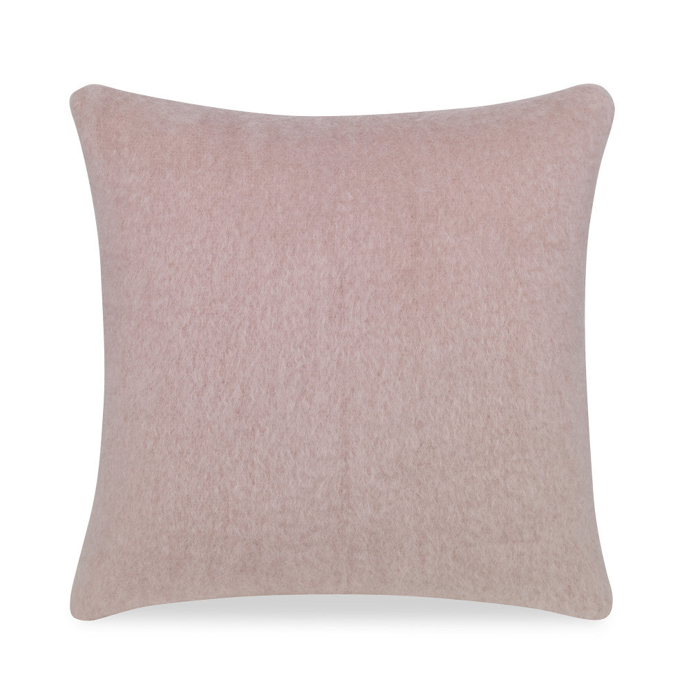Molly Mohair Pillow QR-21702.LTPINK.0 by CuratedKravet CuratedKravet Measures 20"H X 20"L. A decorative accent pillow made of mohair and wool. Features an invisible zipper. Includes a 95/5 feather/down insert. Spain DRY CLEAN ONLY. </p><p>Dimensions: Length 20, Height 20, Width Mohair - 73%, Wool - 27% - Fabric Carolina -