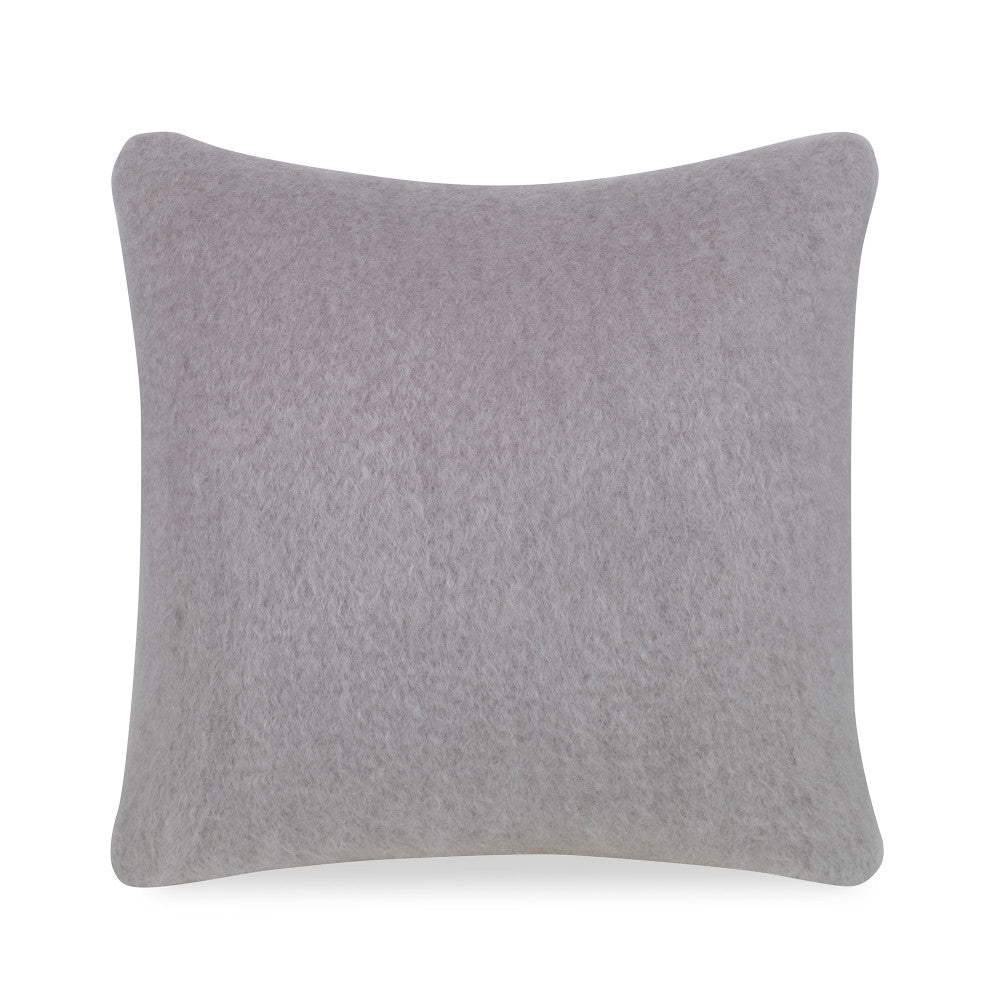 Molly Mohair Pillow QR-21702.LTTAUPE.0 by CuratedKravet CuratedKravet Measures 20"H X 20"L. A decorative accent pillow made of mohair and wool. Features an invisible zipper. Includes a 95/5 feather/down insert. Spain DRY CLEAN ONLY. </p><p>Dimensions: Length 20, Height 20, Width Mohair - 73%, Wool - 27% - Fabric Carolina -