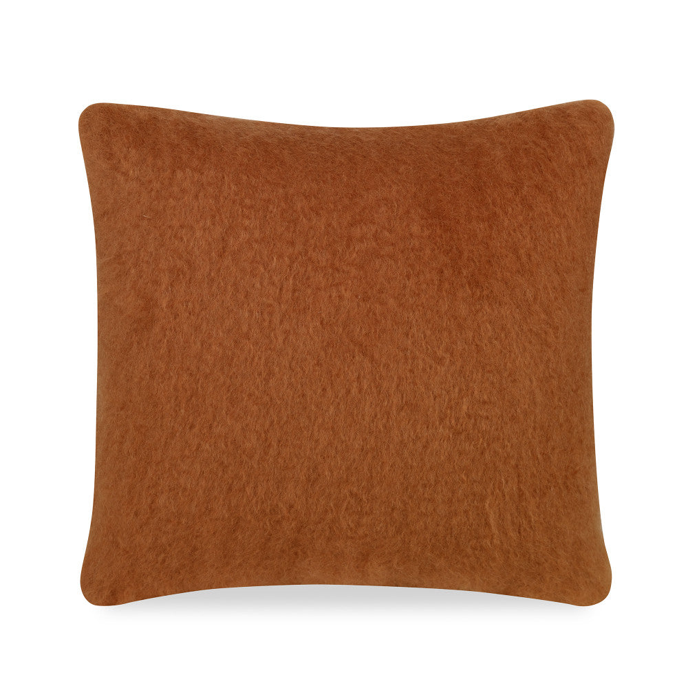 Molly Mohair Pillow QR-21702.ORANGE.0 by CuratedKravet CuratedKravet Measures 20"H X 20"L. A decorative accent pillow made of mohair and wool. Features an invisible zipper. Includes a 95/5 feather/down insert. Spain DRY CLEAN ONLY. </p><p>Dimensions: Length 20, Height 20, Width Mohair - 73%, Wool - 27% - Fabric Carolina -