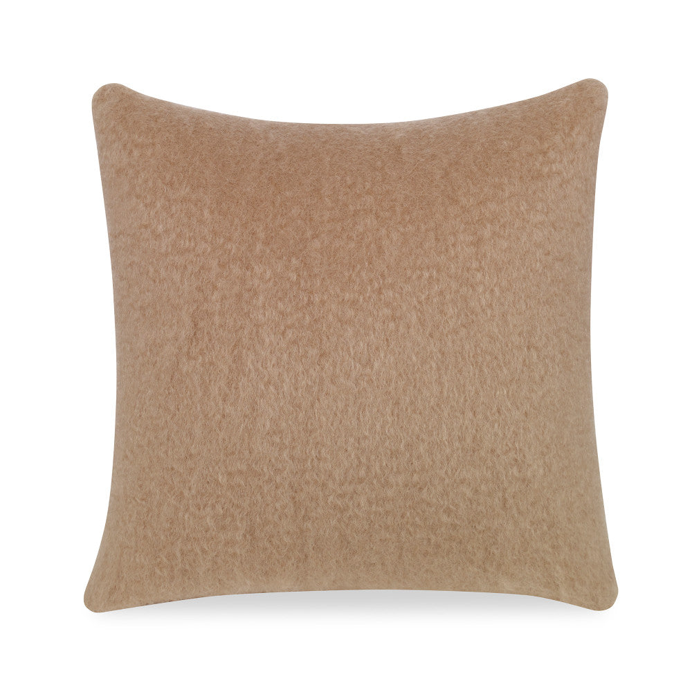 Molly Mohair Pillow QR-21702.TAN.0 by CuratedKravet CuratedKravet Measures 20"H X 20"L. A decorative accent pillow made of mohair and wool. Features an invisible zipper. Includes a 95/5 feather/down insert. Spain DRY CLEAN ONLY. </p><p>Dimensions: Length 20, Height 20, Width Mohair - 73%, Wool - 27% - Fabric Carolina -