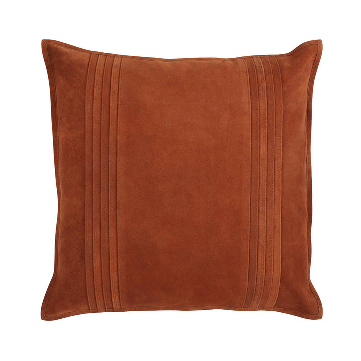 Fraser Suede Pillow QR-21816.TAN.0 by CuratedKravet CuratedKravet Measures 20"H x 20"L. A decorative accent pillow made of tan suede and backed with a solid cotton fabric. Includes a 95/5 feather/down insert. India DRY CLEAN ONLY. </p><p>Dimensions: Length 20, Height 20, Width Suede - 100% - Fabric Carolina -
