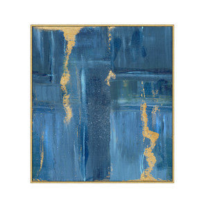 Lightning Sky Canvas 2 QR-21820.BLUEGOLD.0 by CuratedKravet