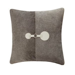 Boulder Hair On Hide Pillow QR-21821.GRAYHOH.0 by CuratedKravet