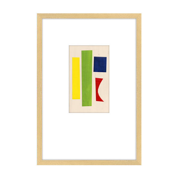 Too Many Pieces 2 QR-21830.MULTI2.0 by CuratedKravet CuratedKravet The "Too Many Pieces" series is modern in its simplicity, with vibrant tones of primary colors that create contemporary shapes nestled in a wide white mat. Featuring a blonde wood frame. United States </p><p>Dimensions: Length 16, Height 23, Width 1.25 Canvas - 75%, Wood - 25% - Fabric Carolina -