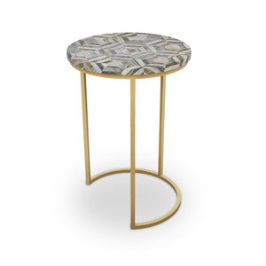 Culver Table, Half Moon QR-21892.HMBRASS.0 by CuratedKravet