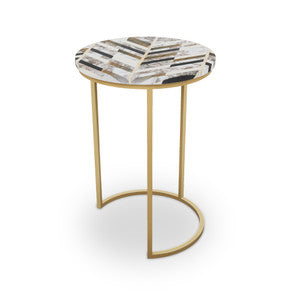 Monmouth Table, Half Moon QR-21894.HMBRASS.0 by CuratedKravet