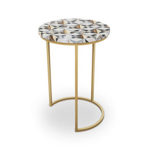 Myrtle Table, Half Moon QR-21896.HMBRASS.0 by CuratedKravet