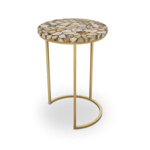 Gallow Table, Half Moon QR-21902.HMBRASS.0 by CuratedKravet