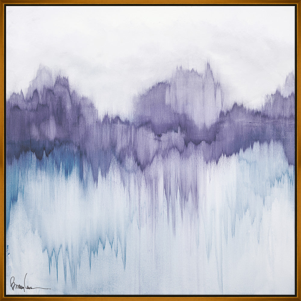 Flame Stitch Forest, Small QR-21926.PURPLEGLD.0 by CuratedKravet CuratedKravet Barry Lantz for Curated Kravet framed reproduction archival giclee print on canvas and framed in floater frame. Made to order in the USA. Available in two sizes and four frame finishes. Each framed giclee comes with certificate of authenticity signed by Barry Lantz. United States </p><p>Dimensions: Length 37.5, Height 37.5, Width Canvas - 75%, Wood - 25% - Fabric Carolina -