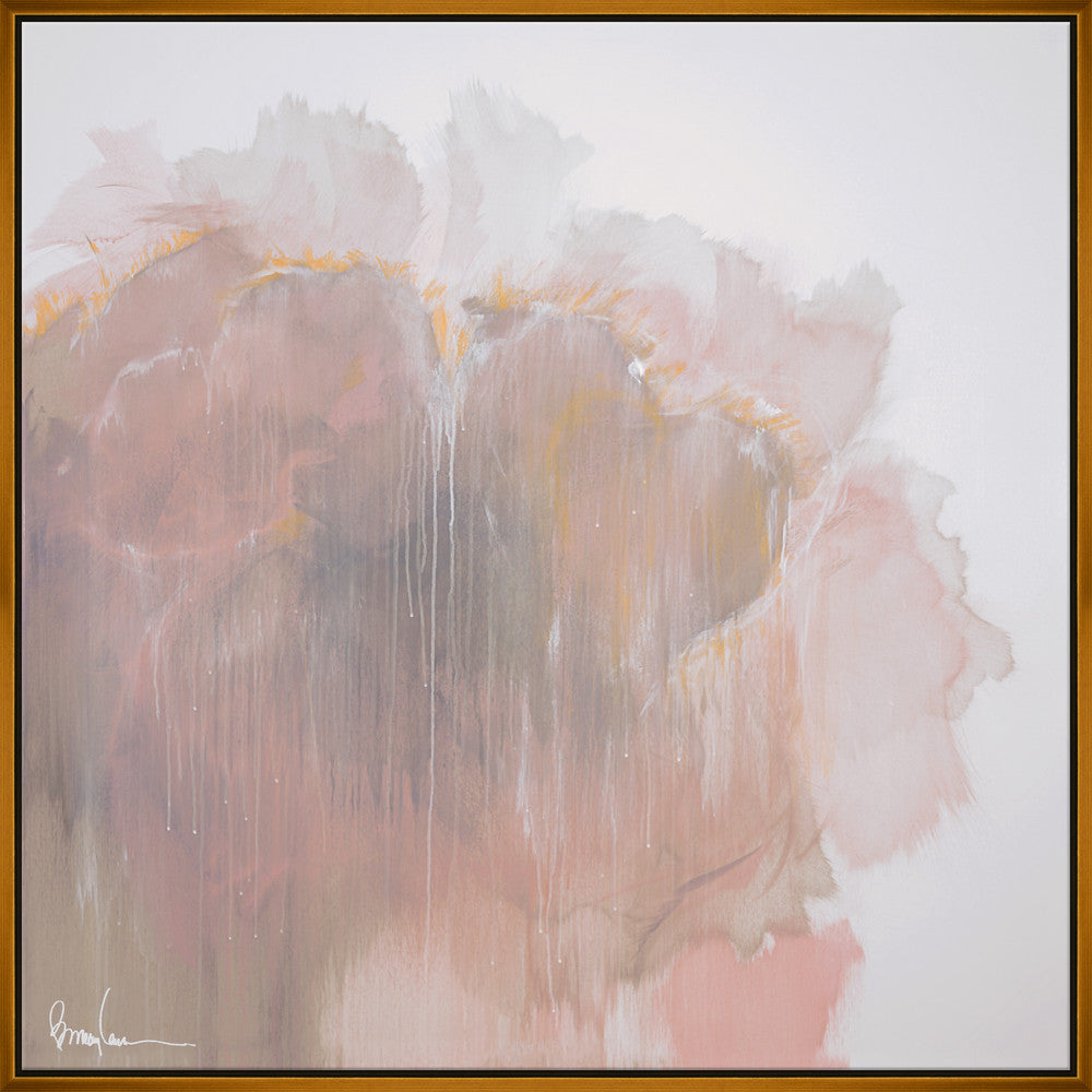I Give You My Heart, Small QR-21931.ROSEGOLD.0 by CuratedKravet CuratedKravet Barry Lantz for Curated Kravet framed reproduction archival giclee print on canvas and framed in floater frame. Made to order in the USA. Each framed giclee comes with certificate of authenticity signed by Barry Lantz. United States </p><p>Dimensions: Length 37.5, Height 37.5, Width Canvas - 75%, Wood - 25% - Fabric Carolina -