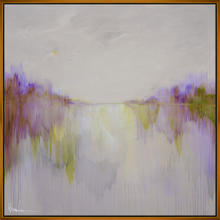 Amythest, Small QR-21932.MULTIGOLD.0 by CuratedKravet CuratedKravet Barry Lantz for Curated Kravet framed reproduction archival giclee print on canvas and framed in floater frame. Made to order in the USA. Each framed giclee comes with certificate of authenticity signed by Barry Lantz. United States </p><p>Dimensions: Length 37.5, Height 37.5, Width Canvas - 75%, Wood - 25% - Fabric Carolina -