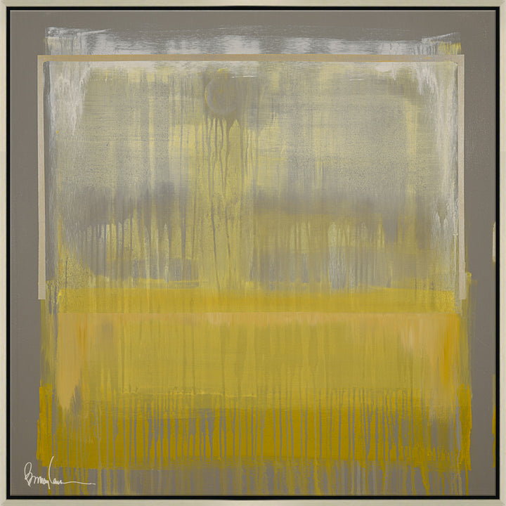 Walking On Sunshine, Small QR-21935.GOLDSILV.0 by CuratedKravet CuratedKravet Barry Lantz for Curated Kravet framed reproduction archival giclee print on canvas and framed in floater frame. Made to order in the USA. Each framed giclee comes with certificate of authenticity signed by Barry Lantz. United States </p><p>Dimensions: Length 37.5, Height 37.5, Width Canvas - 75%, Wood - 25% - Fabric Carolina -