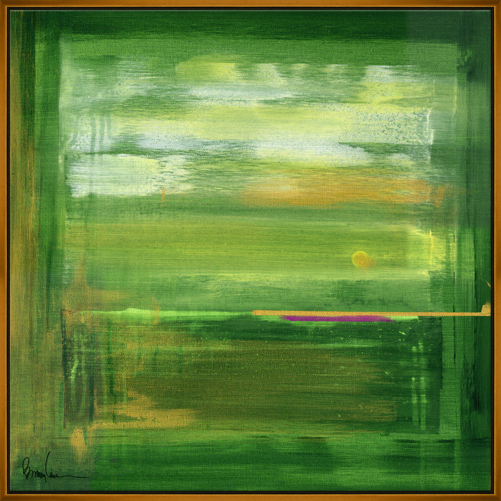 Lime, Large QR-21939.GREENGLD.0 by CuratedKravet CuratedKravet Barry Lantz for Curated Kravet framed reproduction archival giclee print on canvas and framed in floater frame. Made to order in the USA. Each framed giclee comes with certificate of authenticity signed by Barry Lantz. United States </p><p>Dimensions: Length 55.5, Height 55.5, Width Canvas - 75%, Wood - 25% - Fabric Carolina -