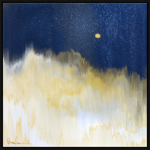 Snowy Moon, Large QR-21948.MULTIBLK.0 by CuratedKravet