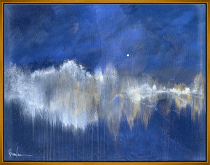 Winter Moon, Small QR-21953.BLUEGLD.0 by CuratedKravet