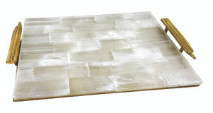 Olinda Tray QR-21961.WHTBRSS.0 by CuratedKravet