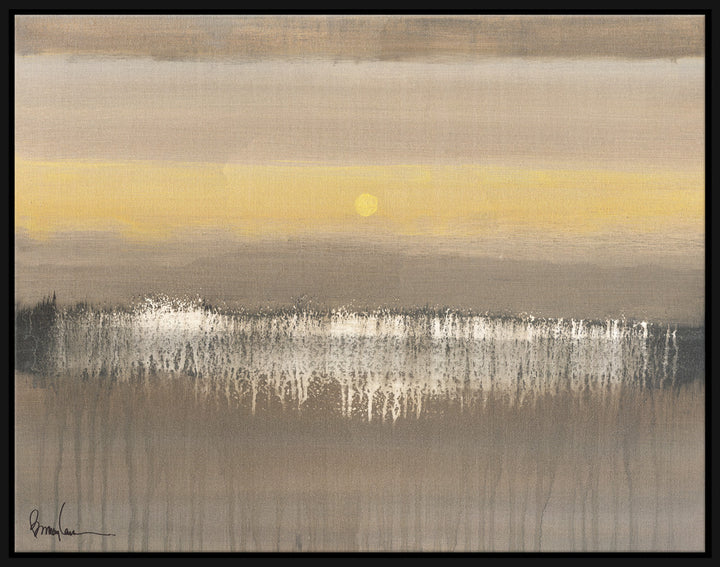 Fields, Small QR-21968.BEIGEBLK.0 by CuratedKravet CuratedKravet Barry Lantz for Curated Kravet framed reproduction archival giclee print on canvas and framed in floater frame. Made to order in the USA. Each framed giclee comes with certificate of authenticity signed by Barry Lantz. United States </p><p>Dimensions: Length 37.5, Height 29.5, Width Canvas - 75%, Wood - 25% - Fabric Carolina -