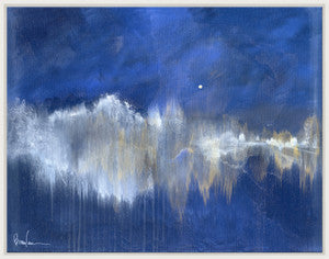 Winter Moon, Large QR-21971.BLUEWHT.0 by CuratedKravet