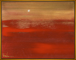 Red Sky, Large QR-21972.RUSTYGLD.0 by CuratedKravet