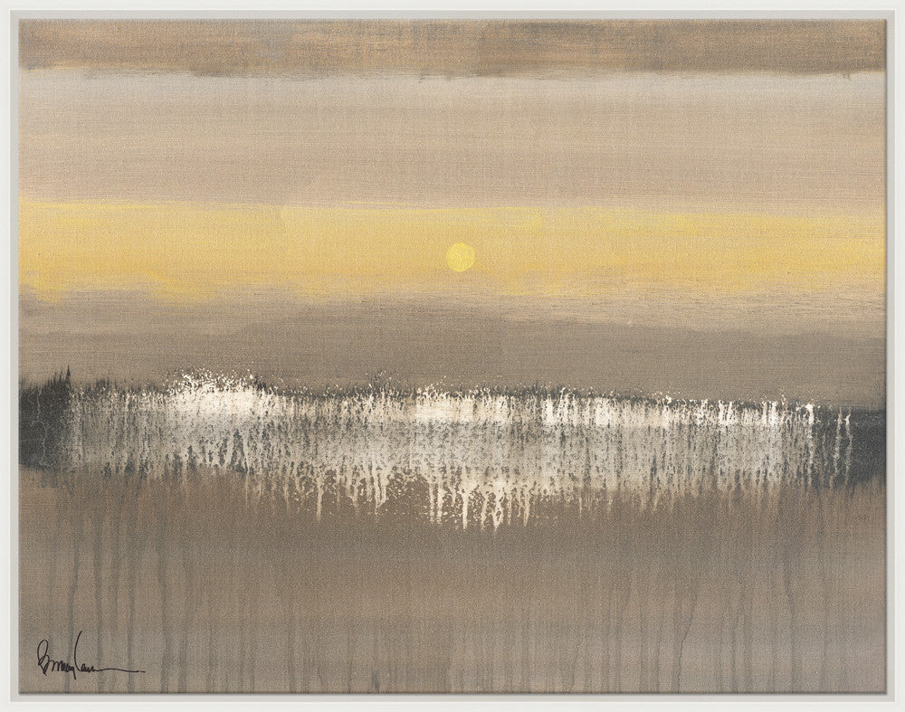 Fields, Large QR-21974.BEIGEWHT.0 by CuratedKravet CuratedKravet Barry Lantz for Curated Kravet framed reproduction archival giclee print on canvas and framed in floater frame. Made to order in the USA. Each framed giclee comes with certificate of authenticity signed by Barry Lantz. United States </p><p>Dimensions: Length 55.5, Height 43.5, Width Canvas - 75%, Wood - 25% - Fabric Carolina -