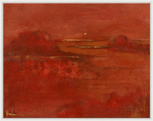 Orange Sunset, Large QR-21975.ORANGEWHT.0 by CuratedKravet