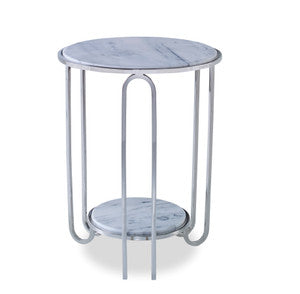 Longmont Side Table QR-22039.NCKLWHT.0 by CuratedKravet